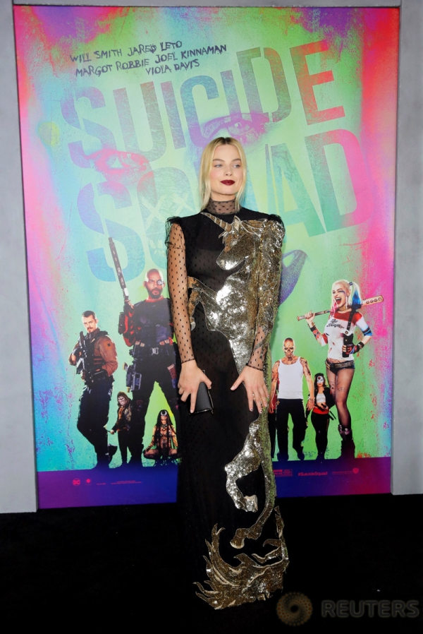 Margot Robbie Tampil Cantik di Pemutaran Perdana Suicide Squad
