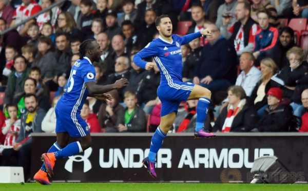  Hazard dan Costa Permalukan Southampton