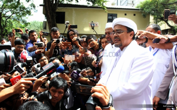 Kasus Dugaan Makar, Rizieq Shihab Diperiksa Polda Metro Jaya