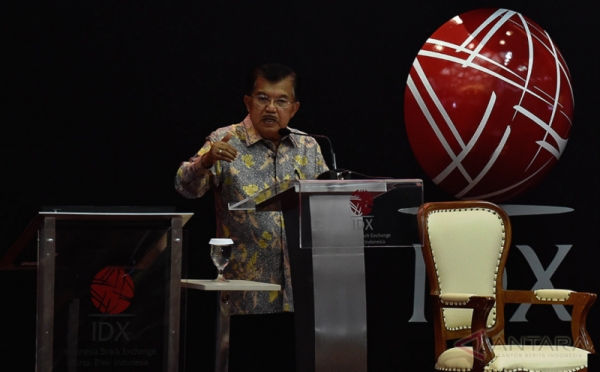 Wapres Jusuf Kalla Buka Perdagangan Saham 2018