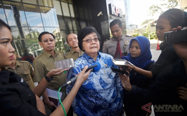 Sambangi KPK, Menteri LHK Siti Nurbaya Bahas Tata Kelola Kayu