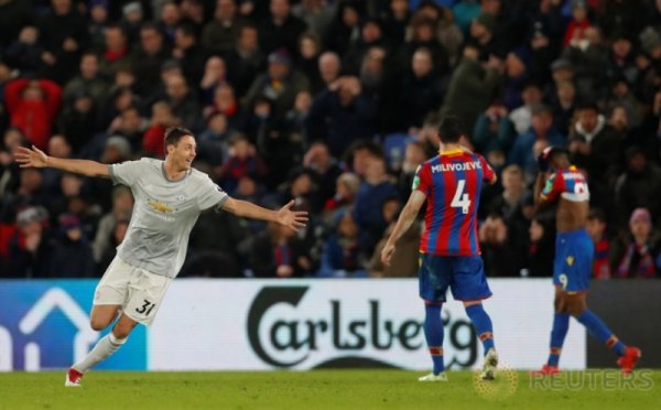 Gol Nemanja Matic Antar Kemenangan 3-2 Man United atas Crystal Palace