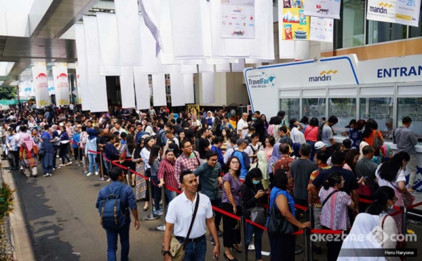 Cari Tiket Murah, Ribuan Pengunjung Serbu Garuda Indonesia Travel Fair