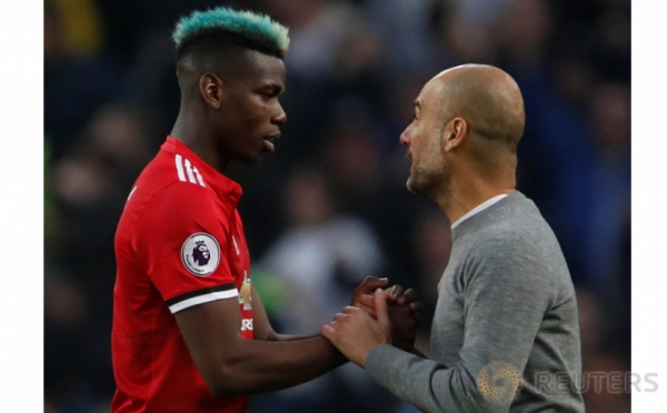 Cetak 2 Gol ke Gawang Man City, Paul Pogba Disalami Pep Guardiola