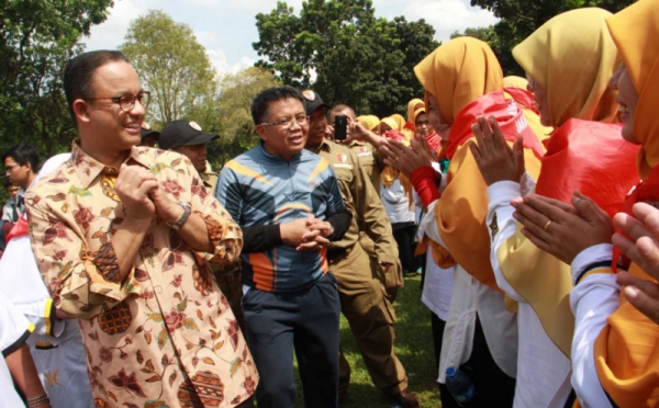 Ketika Gubernur Anies Baswedan Memberi Salam kepada Peserta Latansa PKS