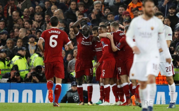 Menang Besar 5-2 Atas AS Roma, Liverpool Berpeluang ke Final Liga Champions