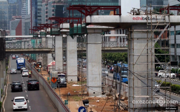 Rampung 70 Persen Proyek LRT Jakarta Optimis Selesai Agustus 2018