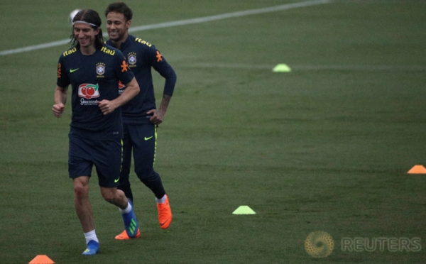 Intip Latihan Neymar Bersama Timnas Brasil Jelang Piala Dunia 2018