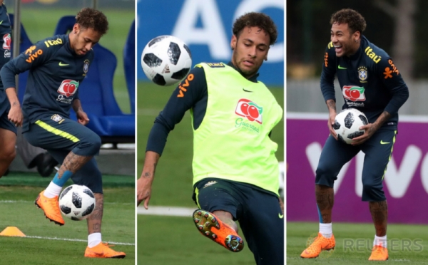 Neymar Giat Berlatih Bersama Timnas Brasil Jelang Piala Dunia 2018