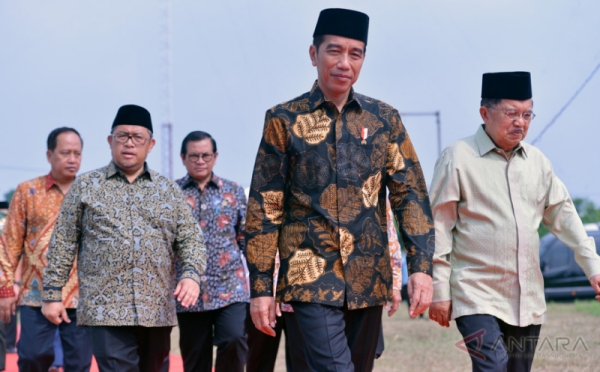 Jokowi-JK Lakukan Peletakan Batu Pertama Pembangunan UIII di Depok