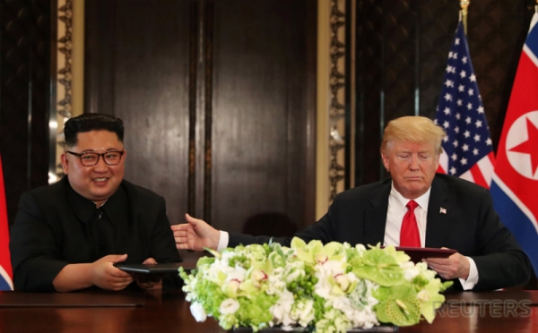 Trump dan Kim Sepakati Kerjasama Kedua Negara