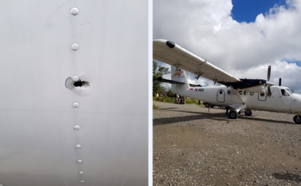 Ini Lubang pada Pesawat yang Ditembaki Kelompok Separatis Bersenjata di Papua