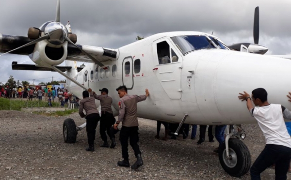 Ini Lubang pada Pesawat yang Ditembaki Kelompok Separatis Bersenjata di Papua