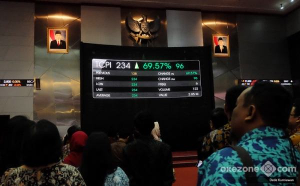 Resmi Melantai di BEI, Saham PT Transcoal Pacific Tbk Naik 69,57 Persen