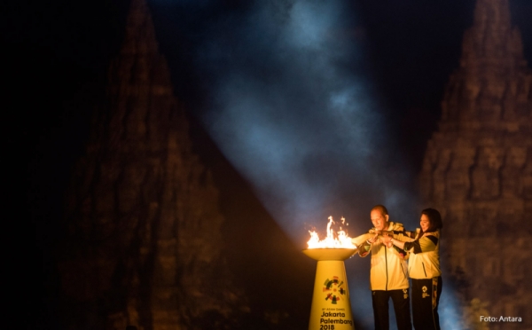 Asian Games 2018 Torch Relay Concert di Komplek Candi Prambanan