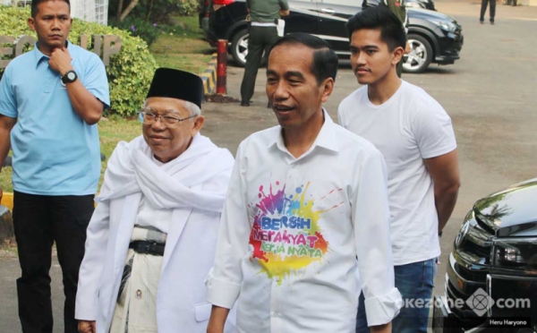 Jokowi-Ma'ruf Amin Tiba di RSPAD untuk Jalani Tes Kesehatan