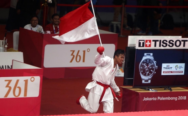 Karateka Rifki Ardiansyah Persembahkan Emas ke-11 Bagi Indonesia