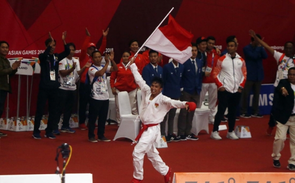 Karateka Rifki Ardiansyah Persembahkan Emas ke-11 Bagi Indonesia