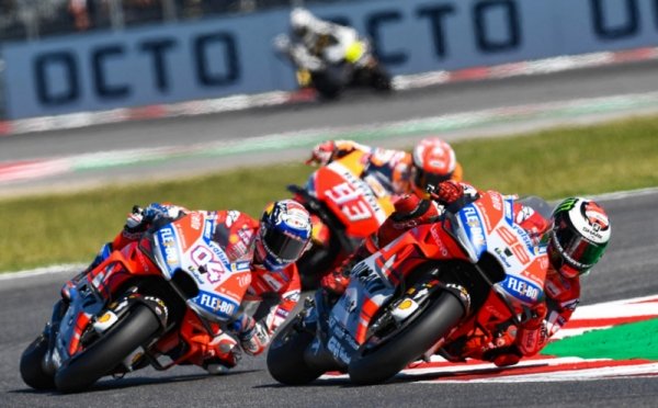 Asapi Marquez, Andrea Dovizioso Tercepat pada MotoGP San Marino 2018