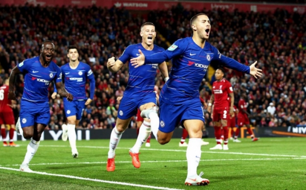 Hazard Mimpi Buruk Liverpool di Akhir Pertandingan