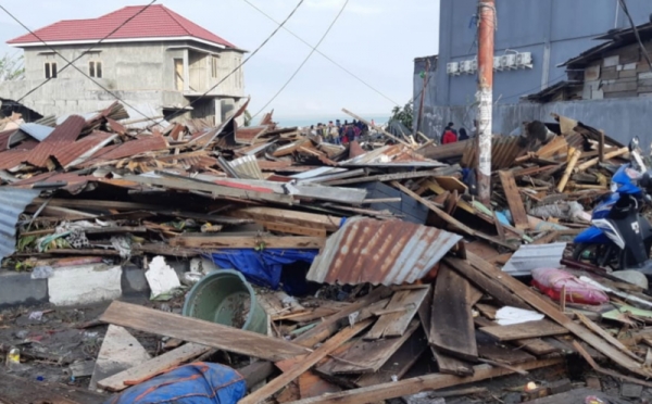 Kondisi Pantai di Kota Palu Pascatsunami