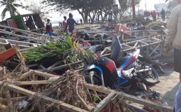 Kondisi Pantai di Kota Palu Pascatsunami