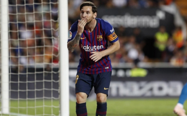 Gol Lionel Messi Selamatkan Barcelona dari Kekalahan atas Valencia