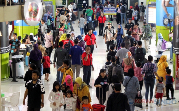 H-1 Lebaran, 21.061 Pemudik Berangkat dari Stasiun Gambir 