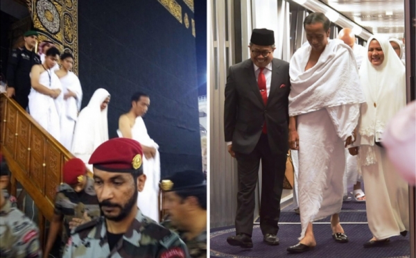 Bersama Istri dan Kedua Putranya, Presiden Jokowi Umrah ke Tanah Suci