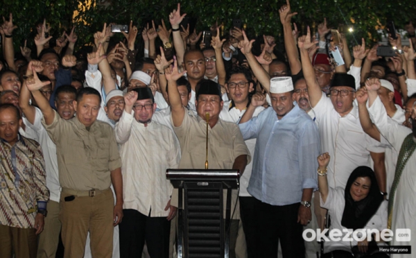 Prabowo Klaim Menang 62 Persen Atas Petahana