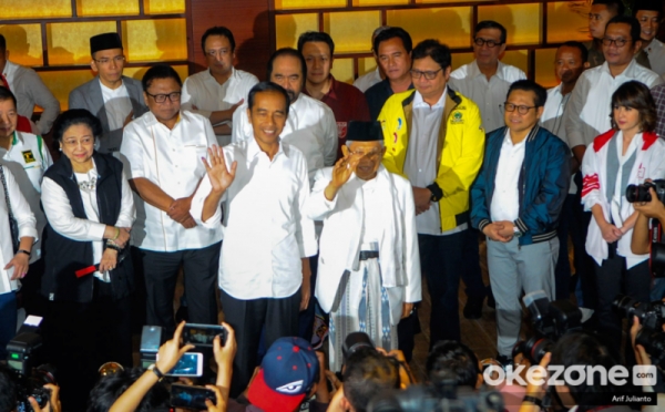 Soal Pemenang Pilpres 2019, Jokowi-Ma'ruf Amin Tunggu Hasil Resmi KPU