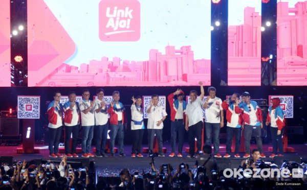 Jusuf Kalla dan Menteri BUMN Hadiri Peluncuran Aplikasi Keuangan LinkAja