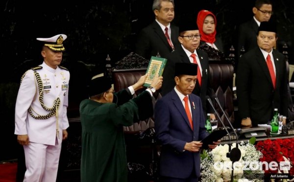 Momentum Pelantikan Jokowi-Ma'ruf Amin di Komplek Parlemen