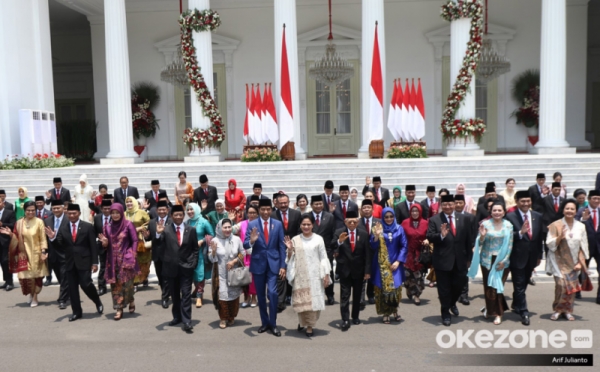 Presiden Lantik Para Menteri Kabinet Indonesia Maju