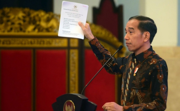 Presiden Jokowi Serahkan DIPA Tahun 2020 di Istana Negara