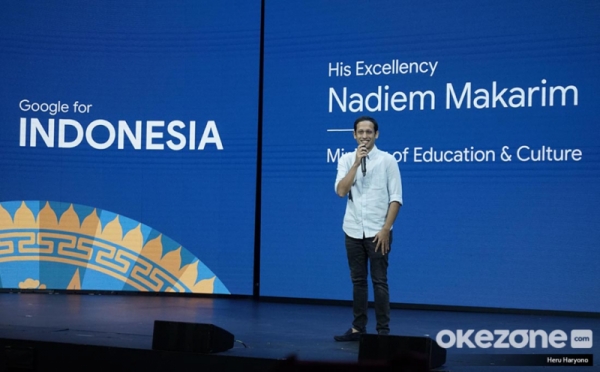 Hadir di Google for Indonesia, Nadiem : Teknologi Penting untuk Dunia Pendidikan
