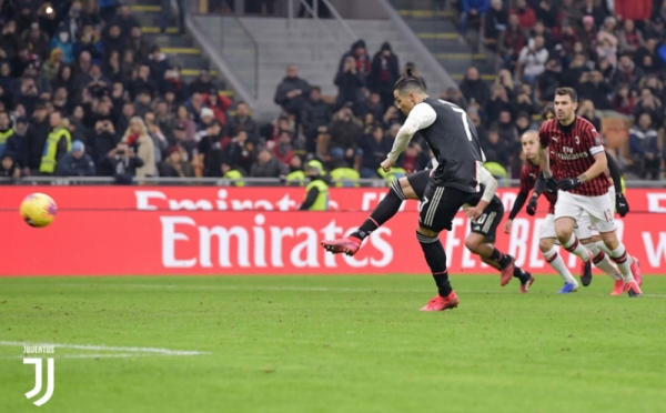 Ronaldo Selamatkan Juventus dari Kekalahan atas AC Milan