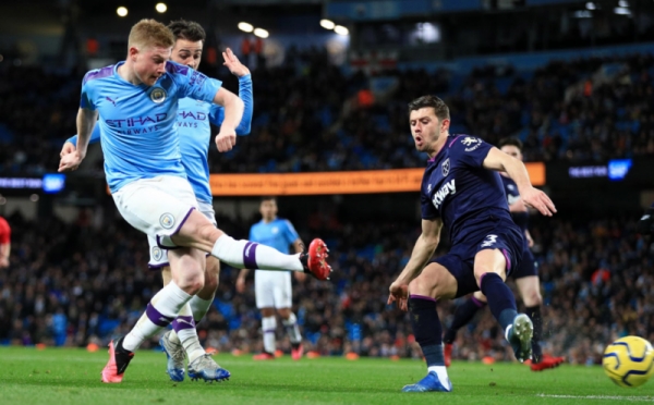 Manchester City Menang 2-0 atas West Ham United